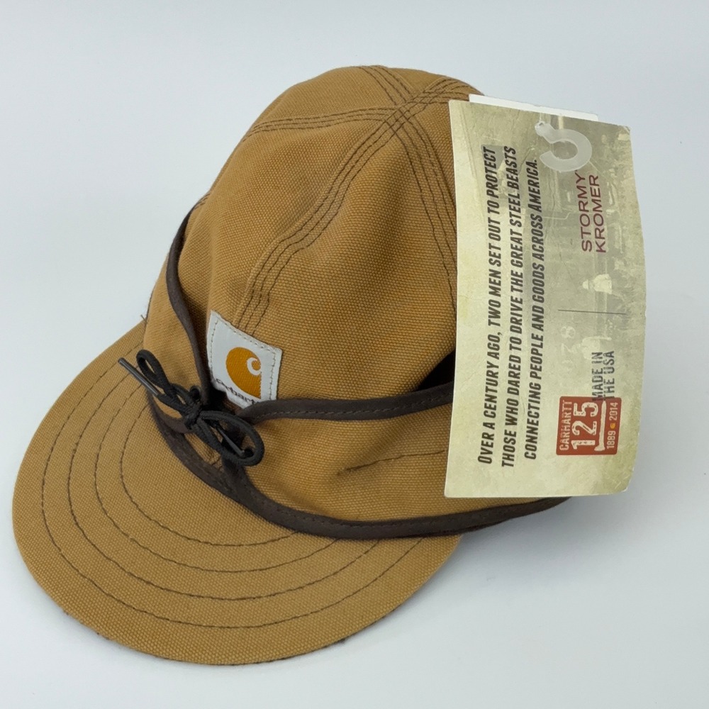 Carhartt x Stormy Kromer 125th Anniversary Brown Duck Cap Hat 7 1/4 NWT NOS USA